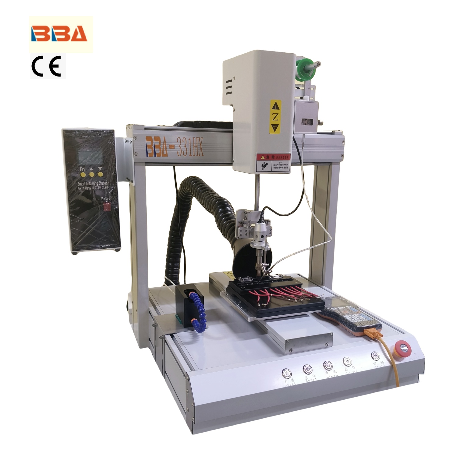 Industrial Grade automatic soldering machine with Auto Wire Feeding and Auto Wire Feeding, used in Electronic Components