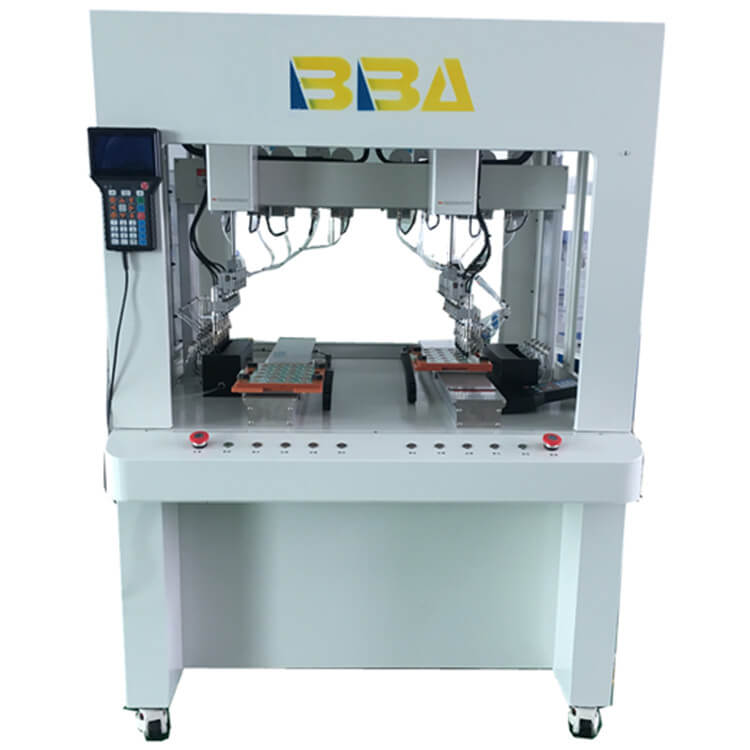 Versatile welding robot capable of handling multiple PCB sizes and soldering requirements for diverse electronics production industries