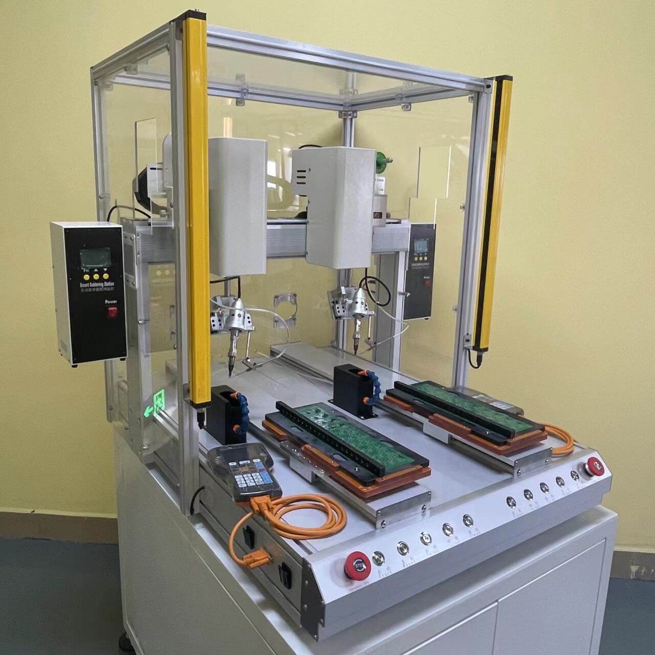 Durable PCB soldering machine for mass production environments ensuring consistent solder joints and reduced operator labor requirements